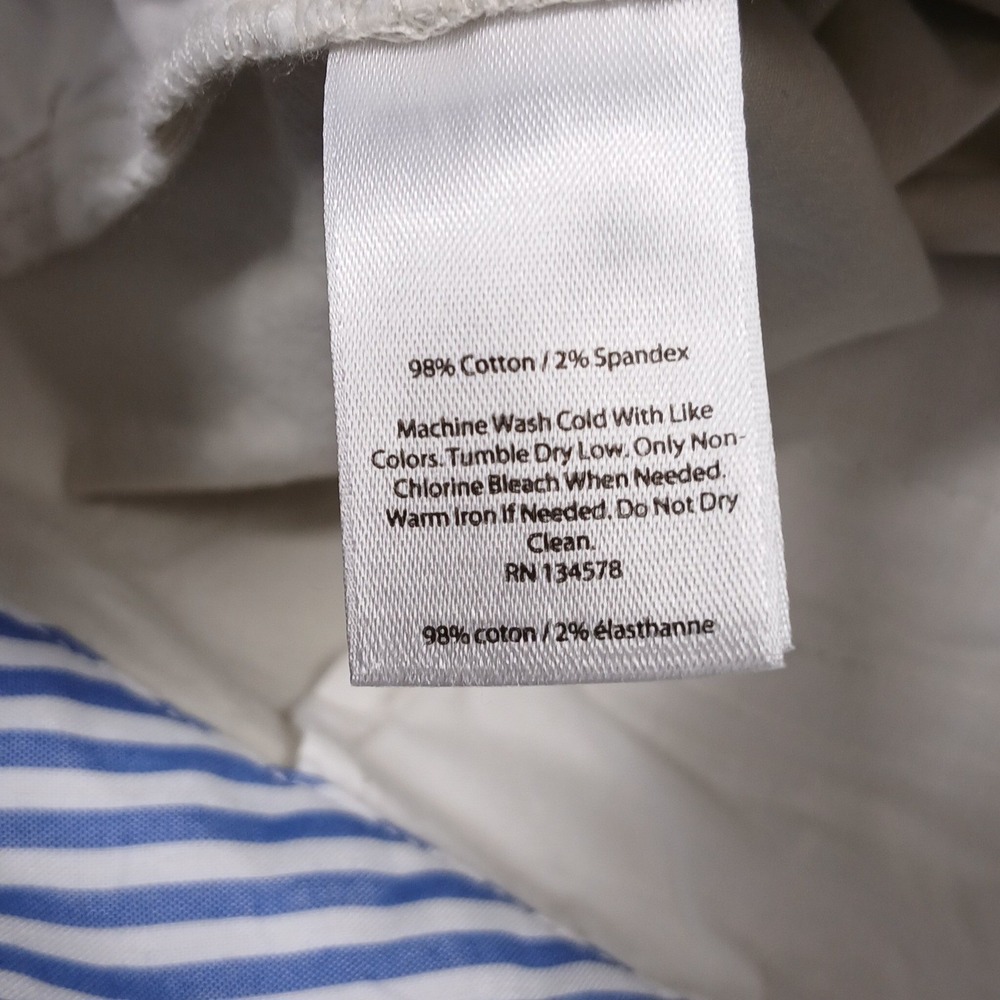 Vineyard Vines Shorts Women's 2‎ White Stretch Casual Chino - Picture 7 of 9